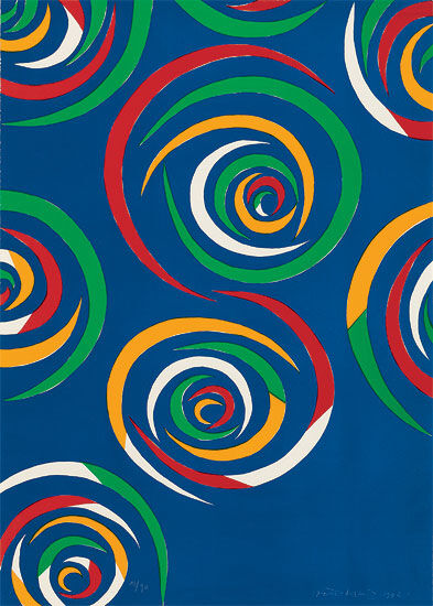 Bild "Cercles du nuit" (1992) von Piero Dorazio