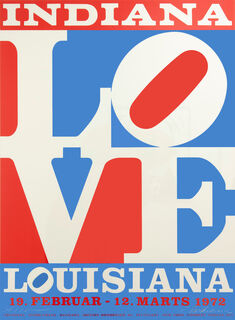 Plakat "LOVE, Louisiana" (1972) von Robert Indiana