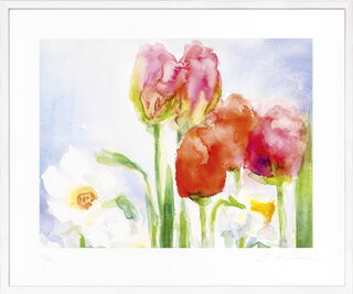 Picture "Tulips and Daffodils" (2018) by Christine Kremkau