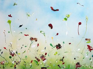 Picture "The Paradise of Now Part I" (2021/22) (Unique piece) by Christine Müller
