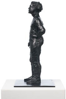 Skulptur "Stehender nackter Mann" (1999), Bronze von Stephan Balkenhol