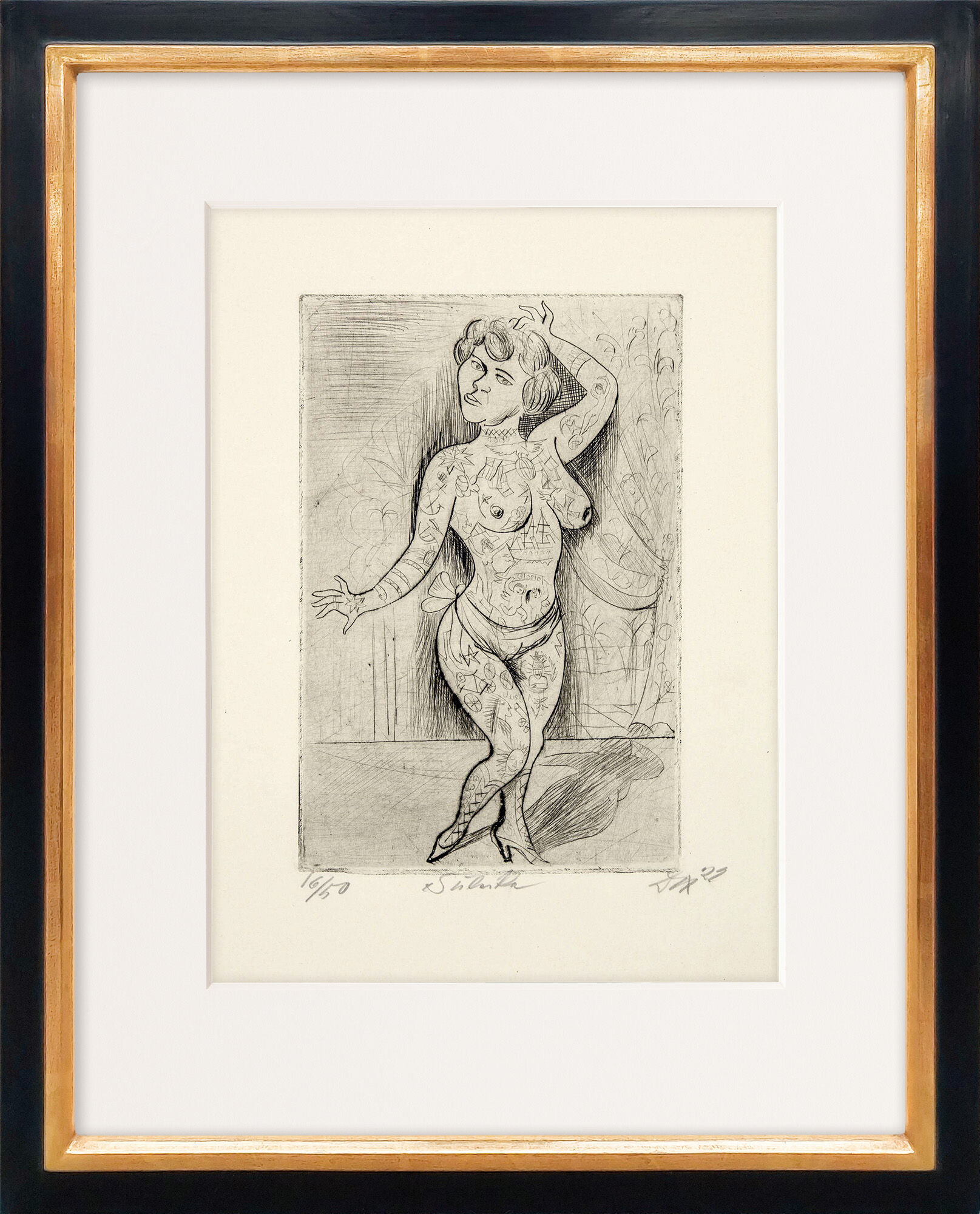 Bild "Maud Arizona (Suleika, das tätowierte Wunder)" (1922) von Otto Dix