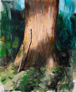 Picture "Oak with Branch" (2023) (Unique piece) by Edward B. Gordon