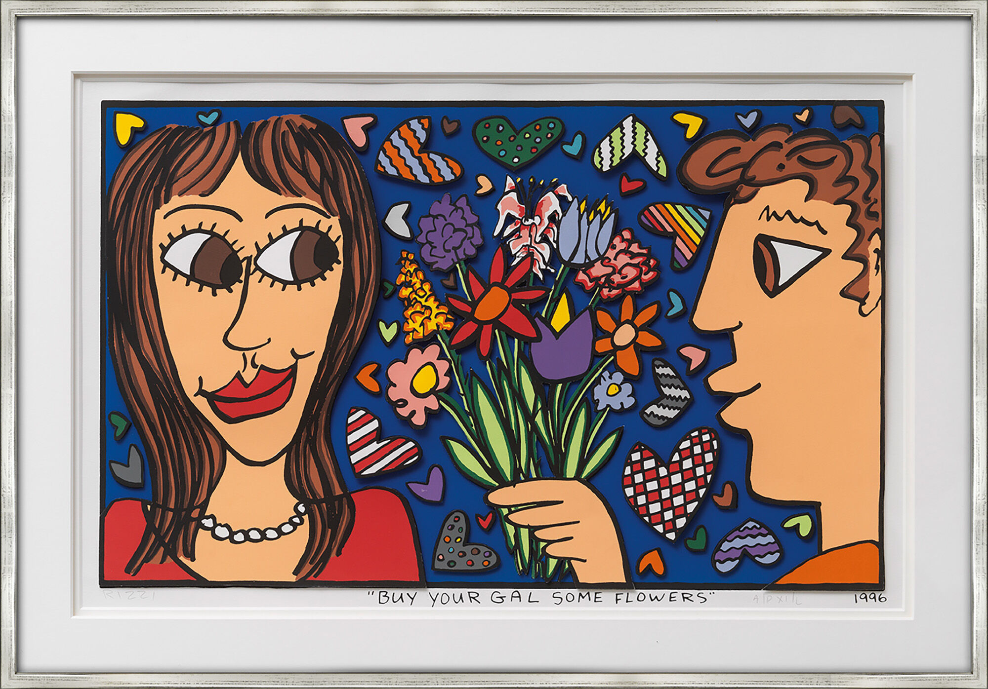 Bild "Buy your Gal some Flowers" (1996) von James Rizzi