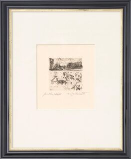 Bild "Weidende Schafe" (1916)