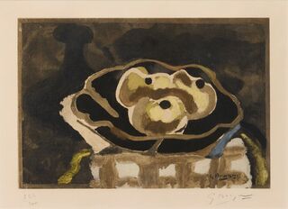 Bild "Nature morte à la coupe de fruits" (1950) von Georges Braque