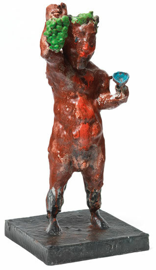 Sculpture "Dionysus" (2020), bronze by Markus Lüpertz