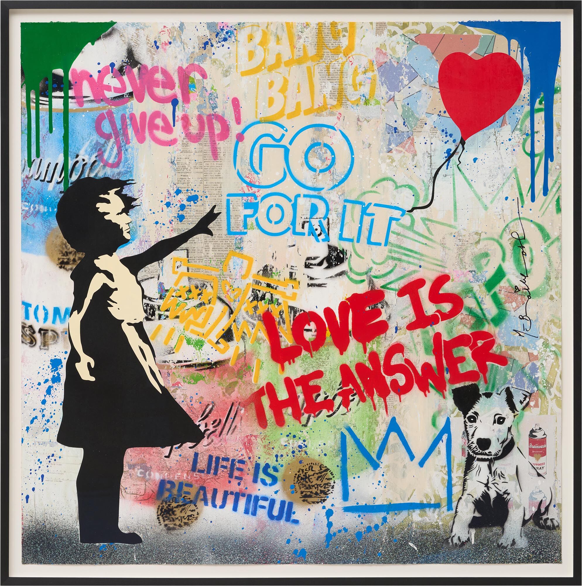 Bild "Balloon Girl" (2025) (Unikat) von Mr. Brainwash