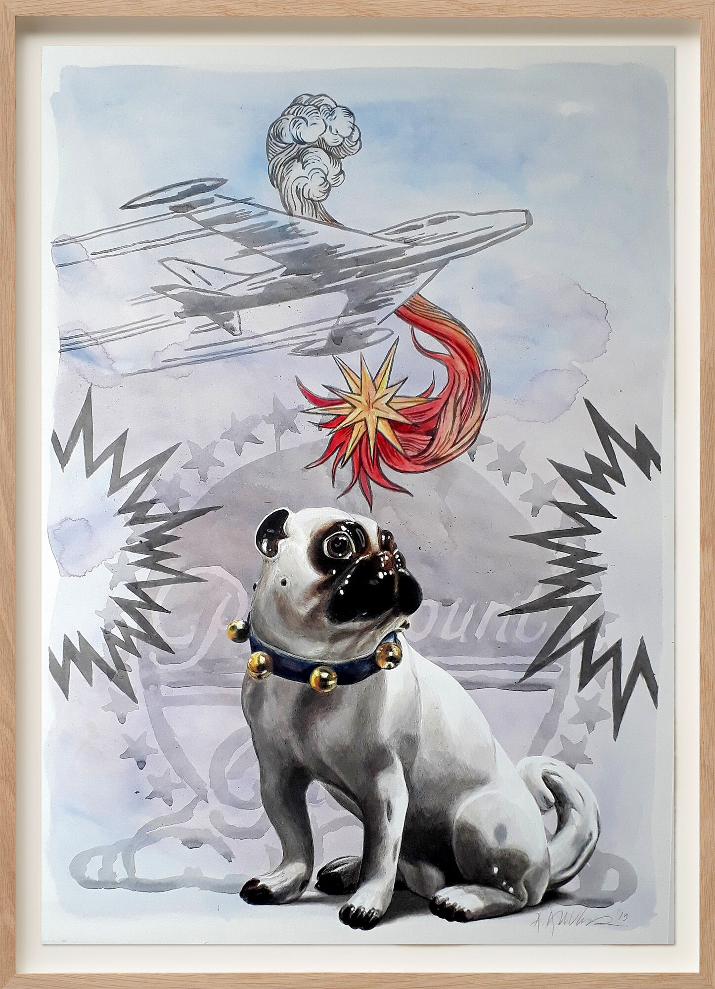 Bild "A Star is Born" (Mops) (2019) (Unikat) von Andreas Amrhein