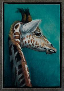 Bild "Serie Tierporträt | Giraffe" (2022) (Unikat)