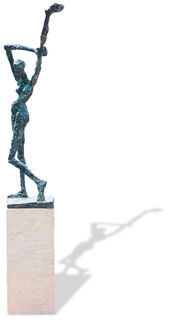 Sculpture "Kleine subsTanz" (2022), bronze by Helge Leiberg