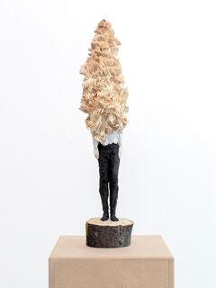 Skulptur "Ohne Titel" (2022), Holz