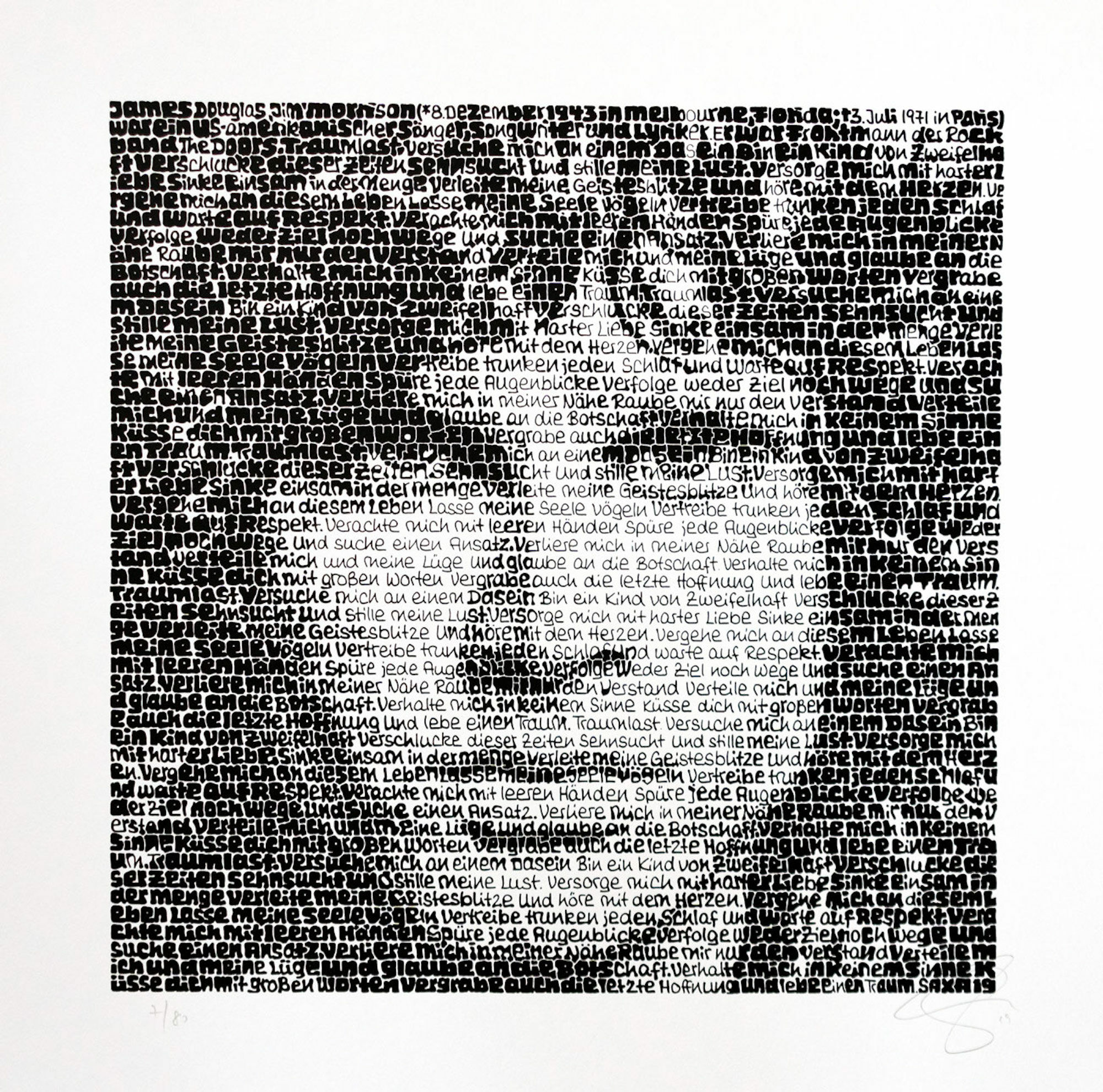 Picture "Jim Morrison" (2019) by SAXA