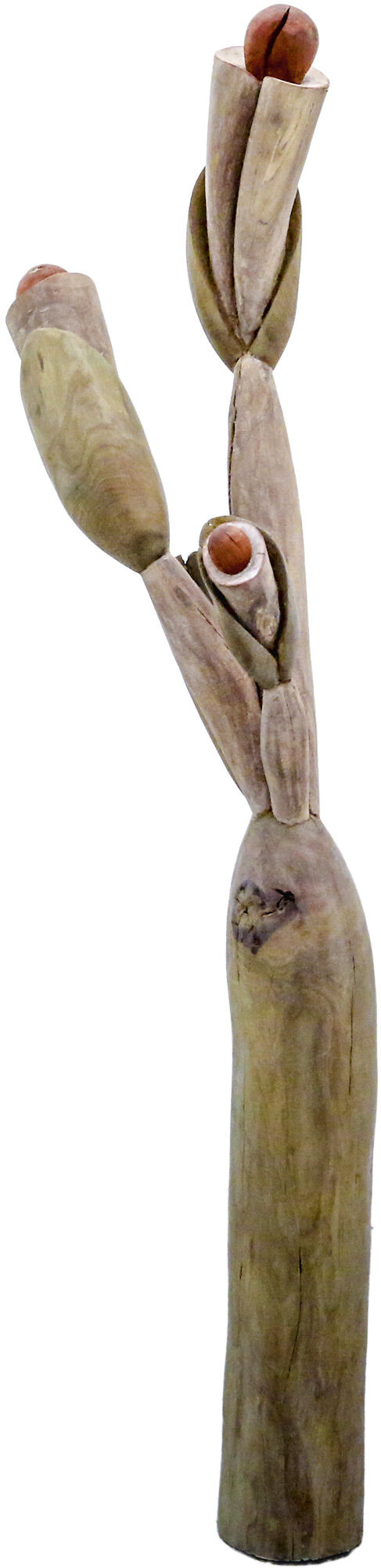 Skulptur "Ferne Nähe - III" (2017) (Unikat), Holz von Ellen Mäder-Gutz
