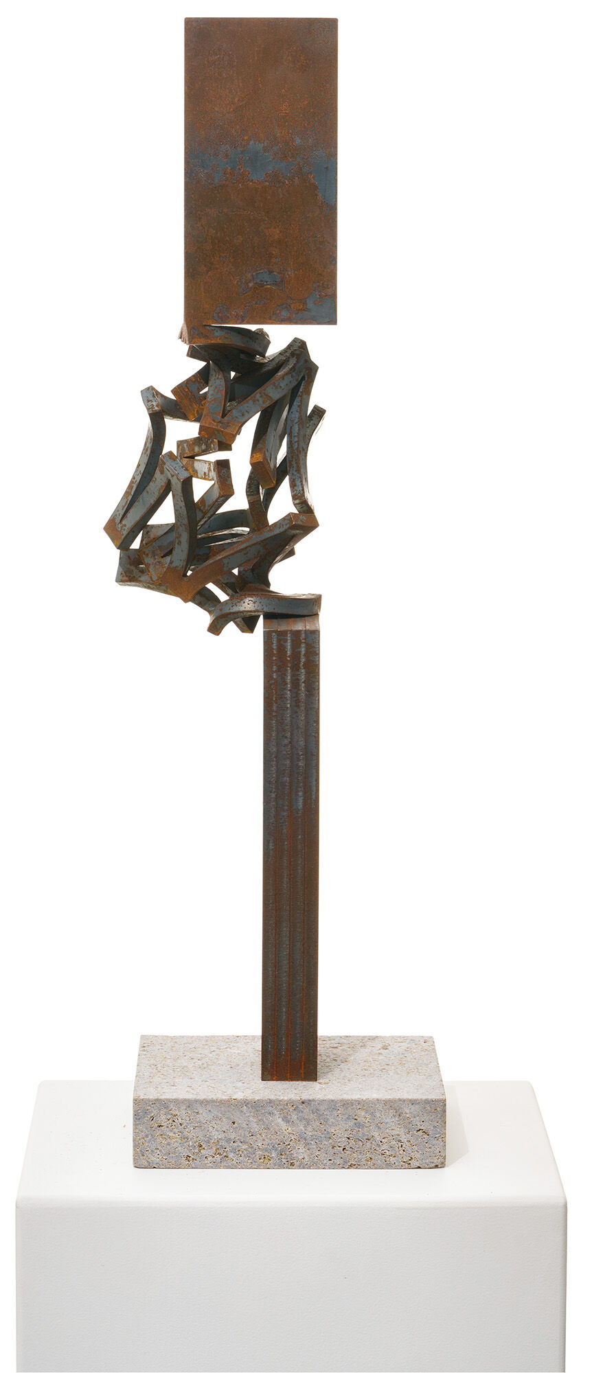 Skulptur "Drehung II (Rost)" (2021) (Unikat) von Thomas Röthel