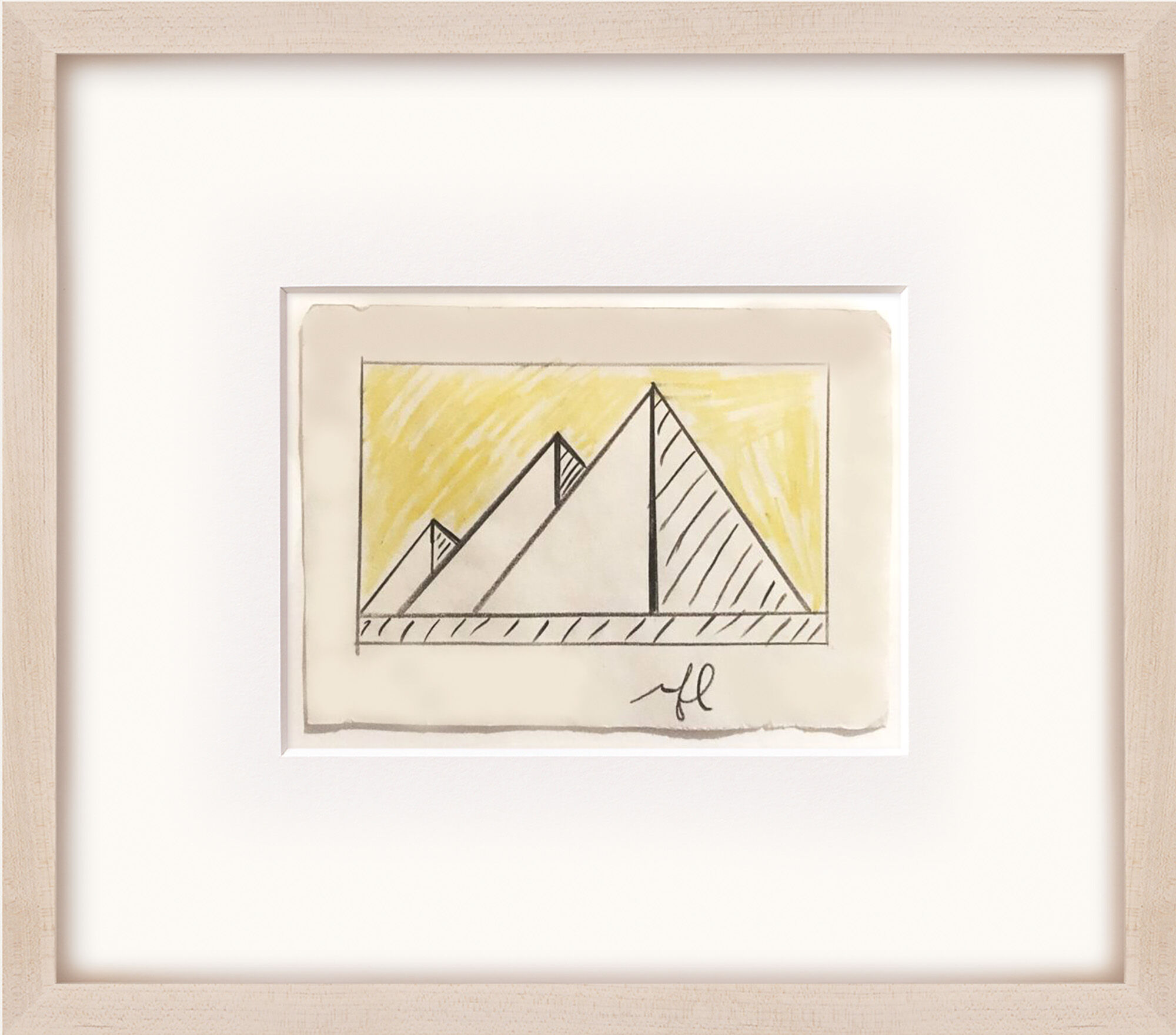 Picture "Pyramid" (1969) (Unique piece) by Roy Lichtenstein