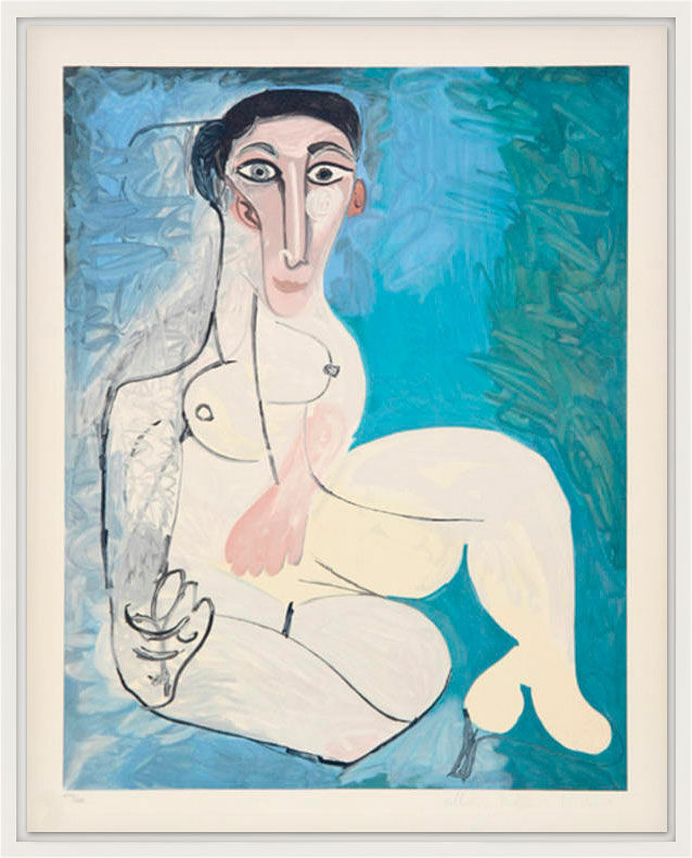 Bild "Femme nue Assise dans l'Herbe" (1979-1982) von Pablo Picasso