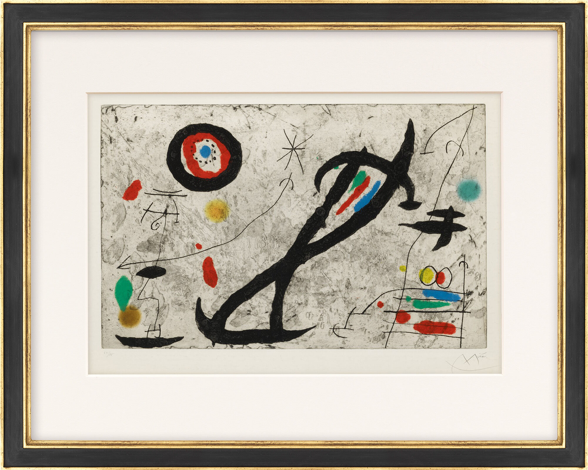 Bild "Tracé sur la paroi V" (1967) von Joan Miró