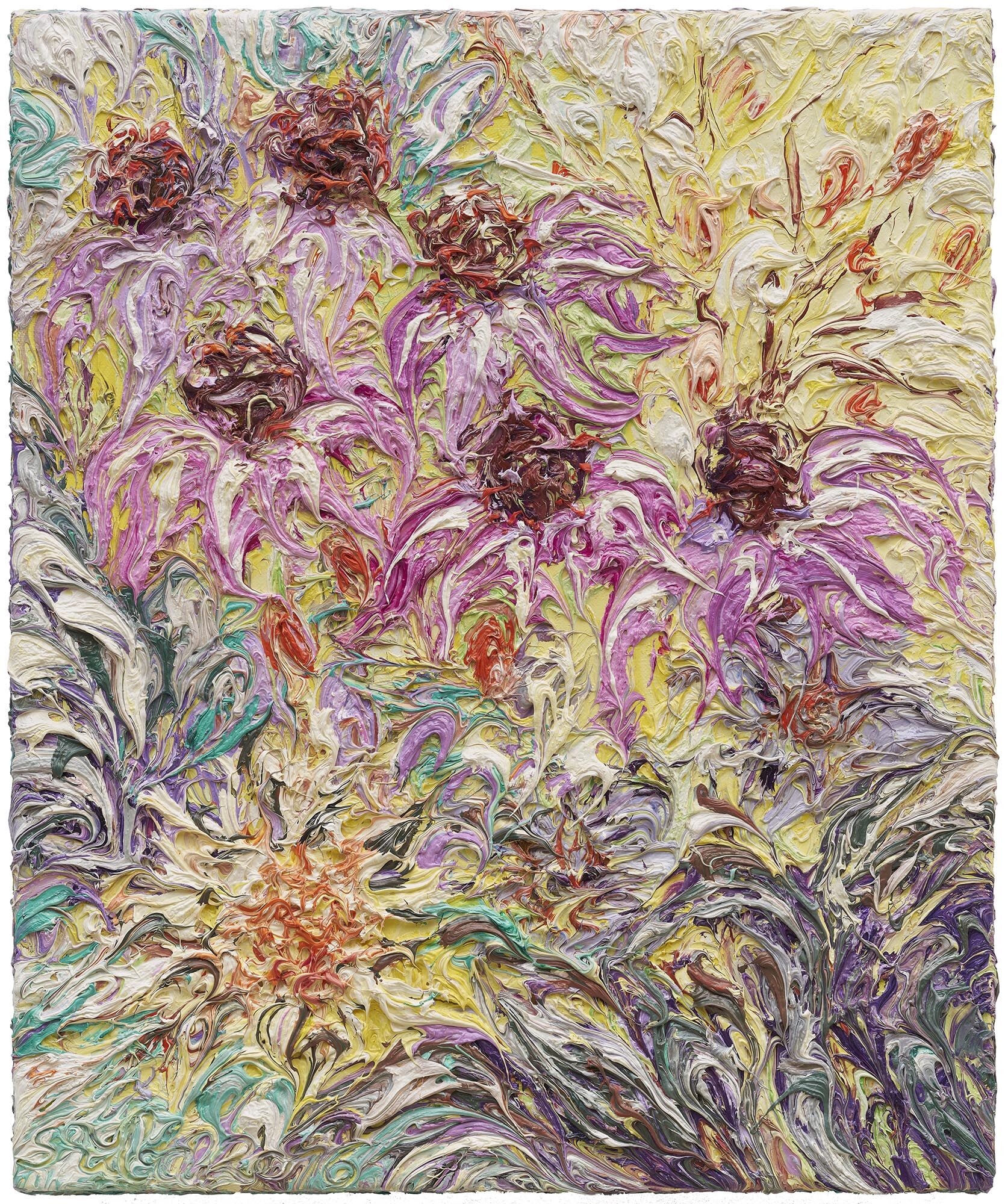 Tableau "Fleurs d'été" (2016-2023) (Pièce unique) de Ansgar Skiba