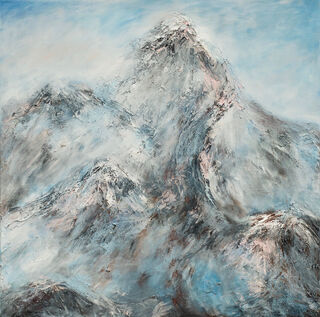 Bild "Nebel im Gebirge III" (2021) (Unikat)