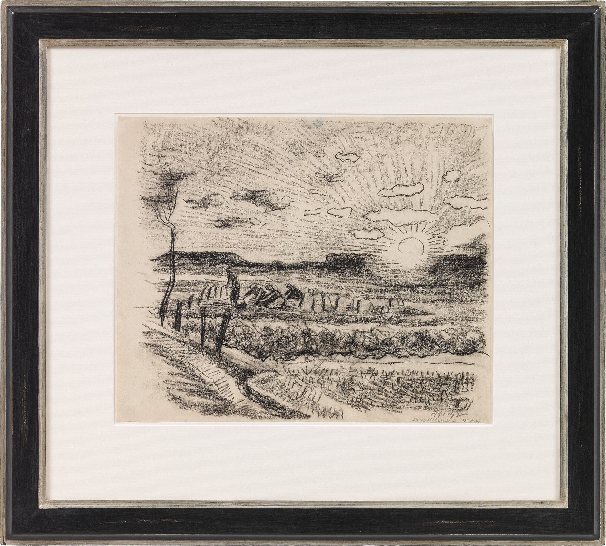 Picture "Potato Harvest" (1930) (Unique piece) by Max Pechstein
