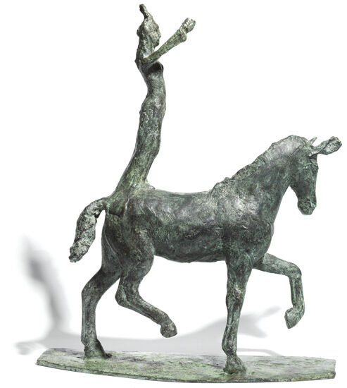Skulptur "Kleine Kunstreiterin" (2019), Bronze von Thomas Jastram