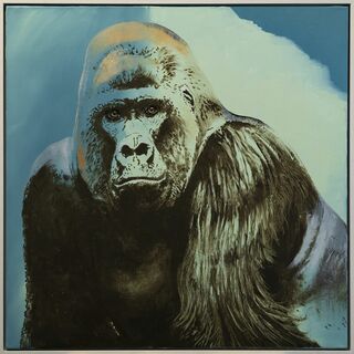 Bild "Porträt eines Gorillas (Silberrücken)" (2021) von Lezzueck Coosemans