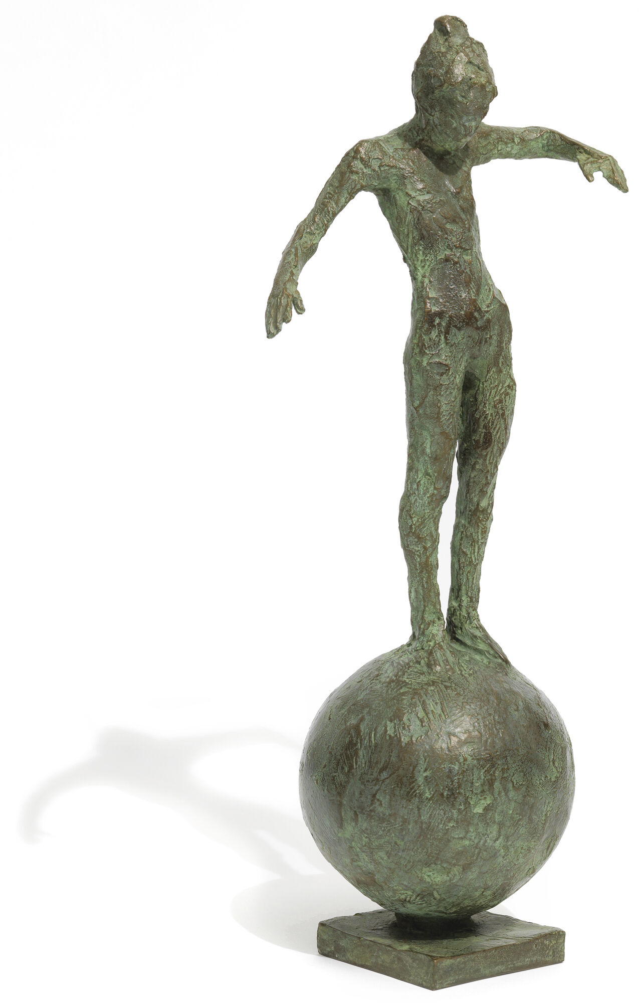 Skulptur "Kleine Balance" (2016), Bronze von Thomas Jastram