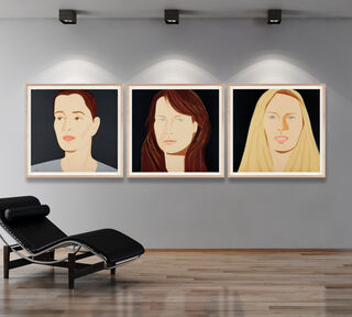 Bild "Three Portraits (Sara, Vivien, Sophia)" (2012) von Alex Katz
