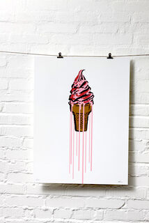 Bild "Pink Glitter Icecream" (2015) von ELIOT theSuper