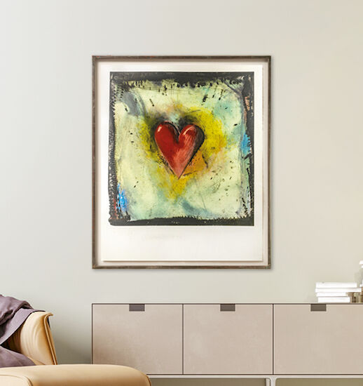 Picture "The Hand-Coloured Viennese Hearts IV" (1990) by Jim Dine