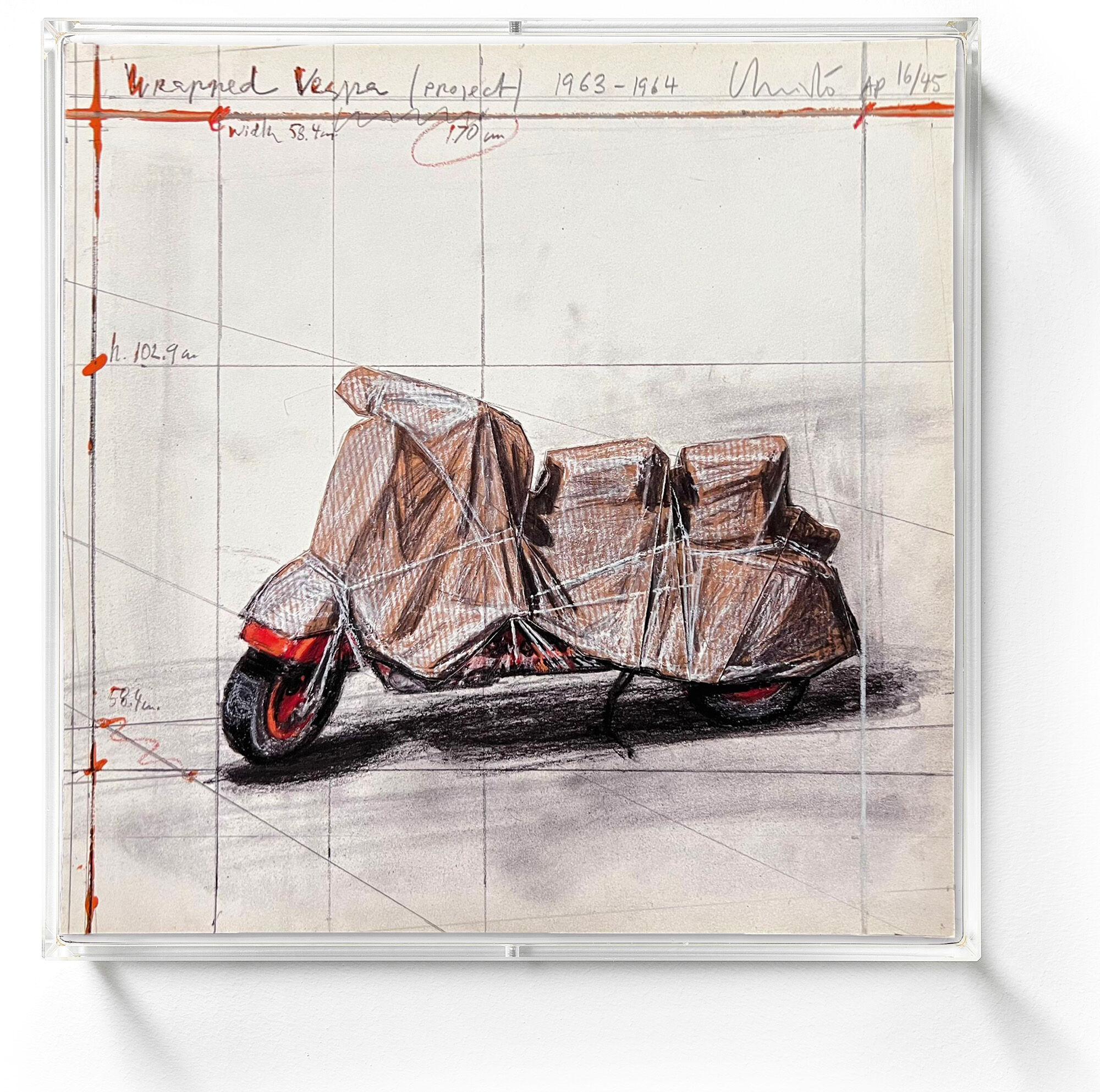 Picture "Wrapped Vespa" (2009) by Christo
