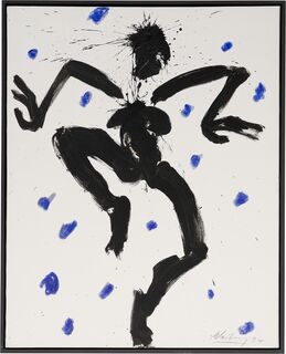 Bild "Tänzerin (mit blauen Punkten)" (1994) (Unikat)