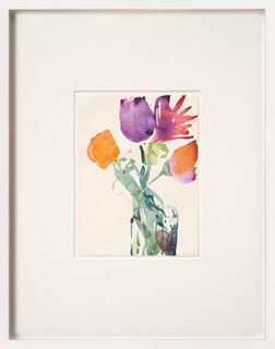 Picture "Bouquet of Tulips" (1995) (Unique piece) by Oskar Koller