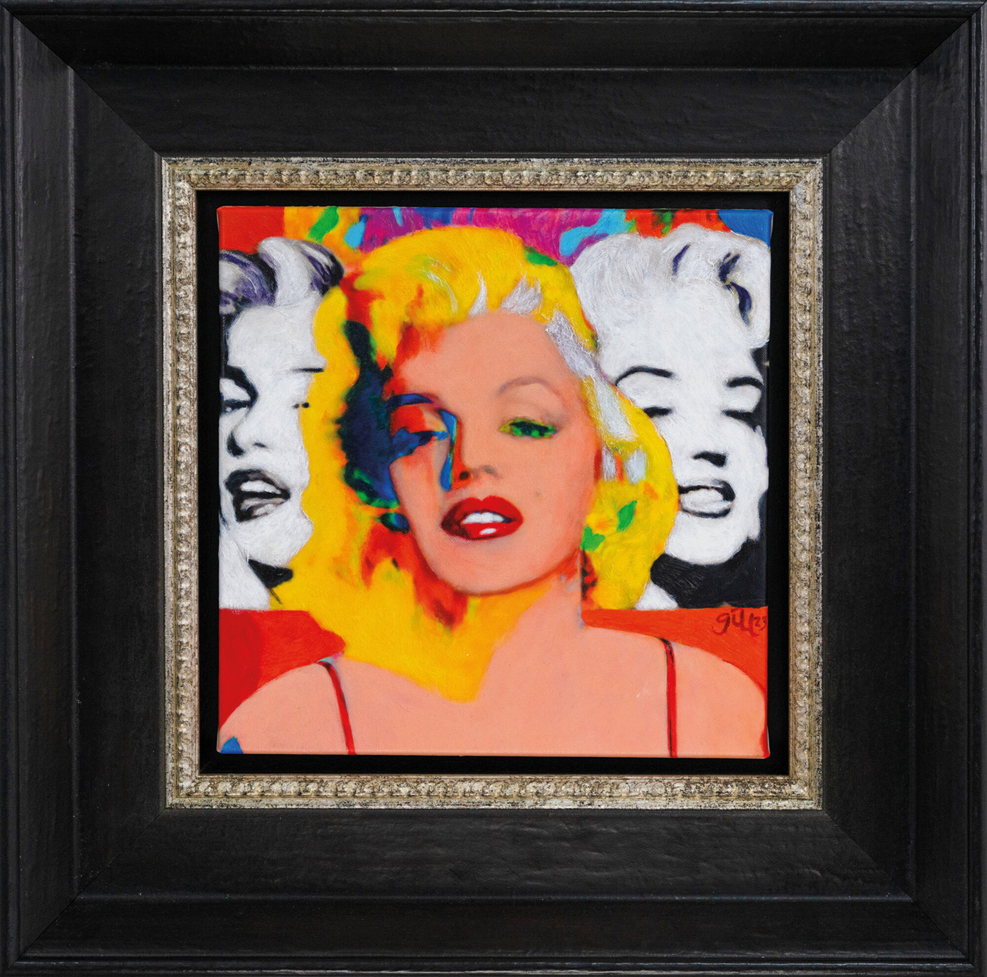 Picture "Mini Marilyn Three Faces 7" (2023) (Unique piece) by James Francis Gill