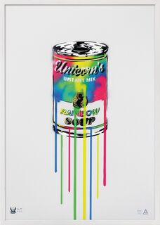 Bild "Rainbow Soup, Stencil" (2016)