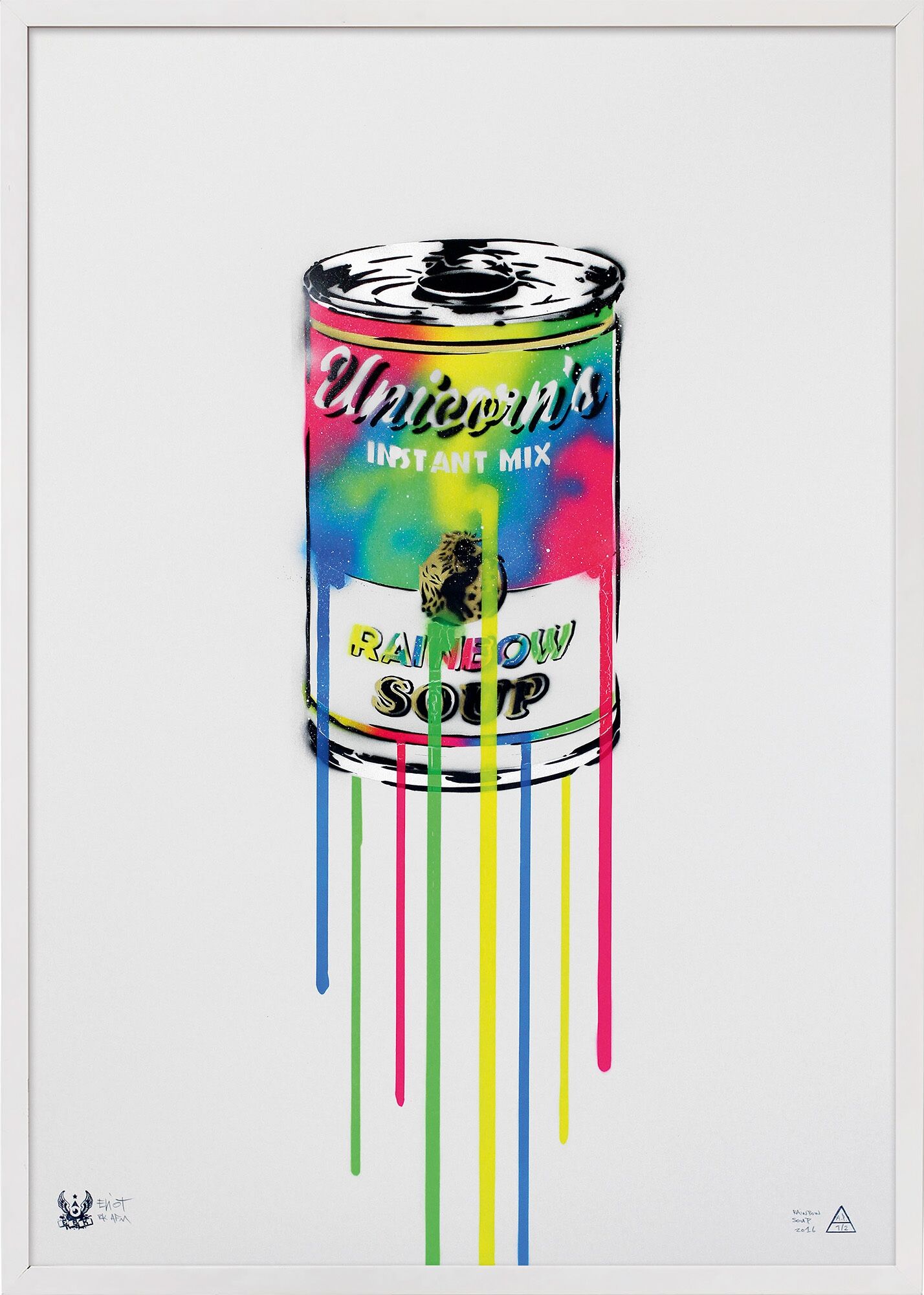 Bild "Rainbow Soup, Stencil" (2016) von ELIOT theSuper