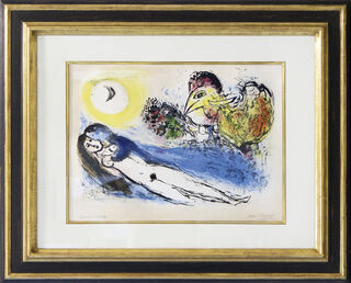 Bild "Good Morning over Paris" (1952) von Marc Chagall