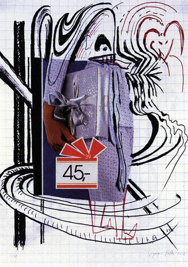 Bild "Lila Geschenke" (2002) von Sigmar Polke