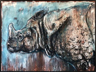 Picture "Rhino 7" (2024) (Unique piece) by Ralf Koenemann