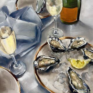 Picture "Oysters" (2026) (Unique piece)