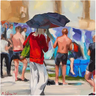 Bild "Sommer im Kiez II" (2025) (Unikat)