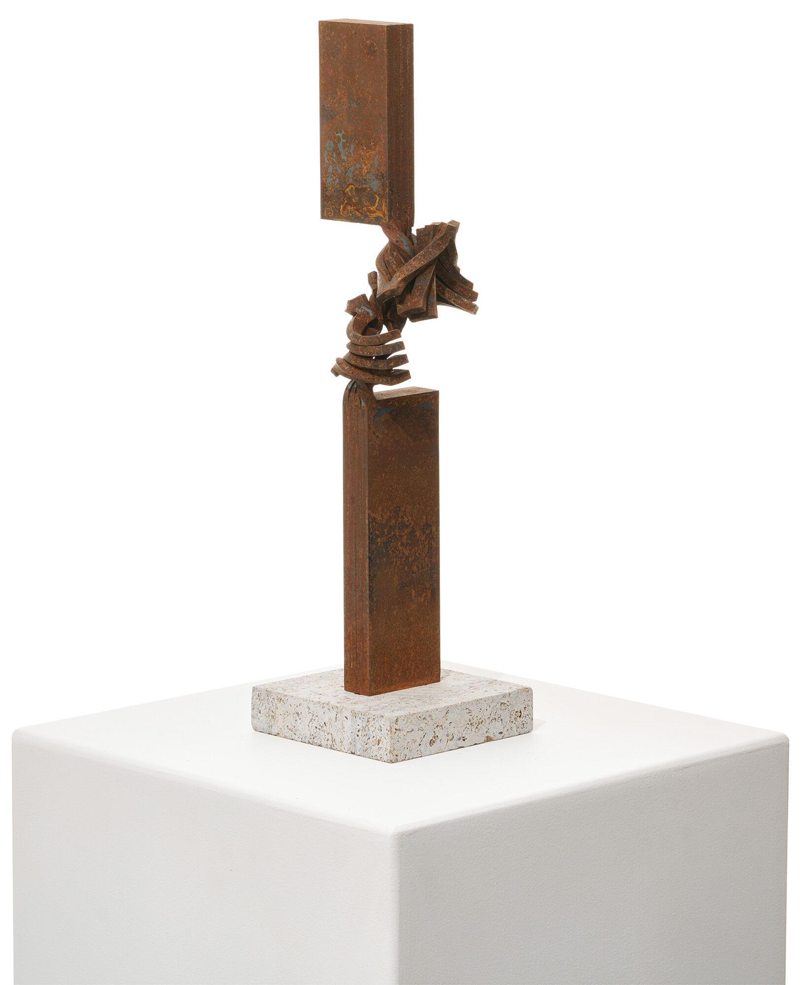 Skulptur "Drehung I (Rost)" (2022) (Unikat) von Thomas Röthel