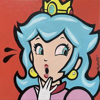 Bild "Princess Peach (cosplay version)" (2023) (Unikat)