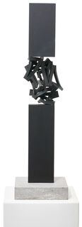 Skulptur "Drehung III (schwarz)" (2021) (Unikat)