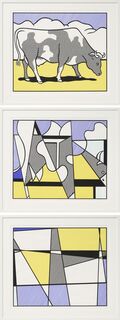 Bild "Cow Triptychon - Cow going abstract" (1982)
