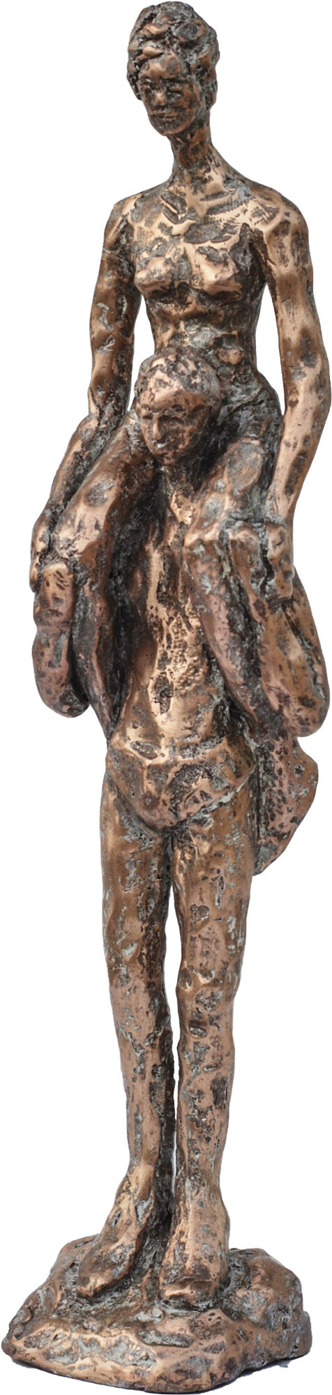 Sculpture "Piggyback" (2017), bronze de Dagmar Vogt