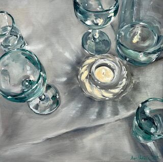 Picture "Green Glasses" (2025) (Unique piece)
