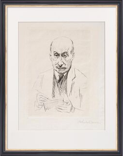 Tableau "Dessin d'autoportrait" (1921) de Max Liebermann