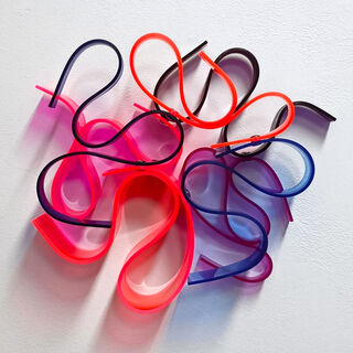 Object "Neon Red / Blue Squiggle" (2023) (Unique piece)